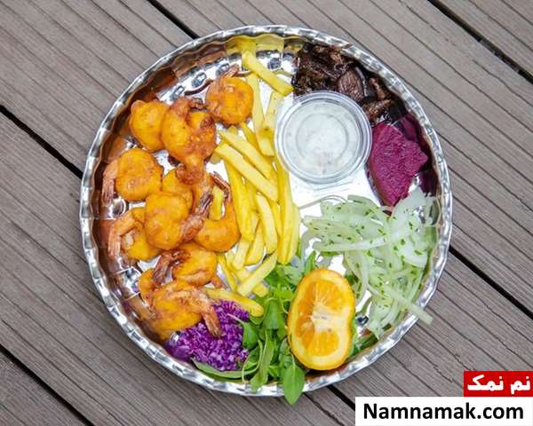 میگو پفکی با خمیر بنیه