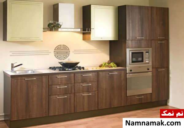 مدل کابینت mdf قهوه ای 