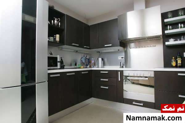 مدل کابینت تیره آشپزخانه 