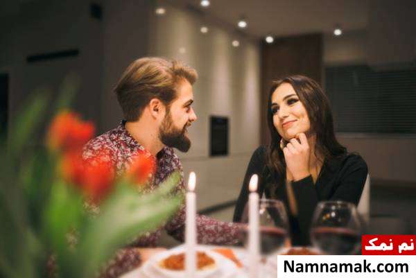 شام عاشقانه تزیین میز شام سالگرد ازدواج