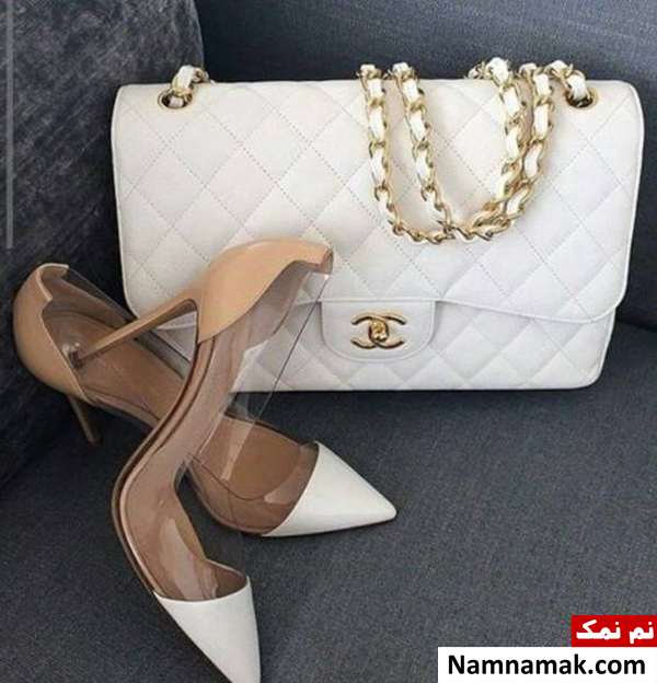 کیف و کفش سفید برای عقد محضری