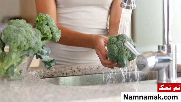 شیوه شستن کلم بروکلی چگونگی شستن کلم بروکلی
