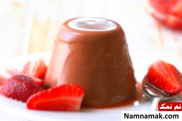 طرز تهیه دسر پاناکوتا شکلاتی