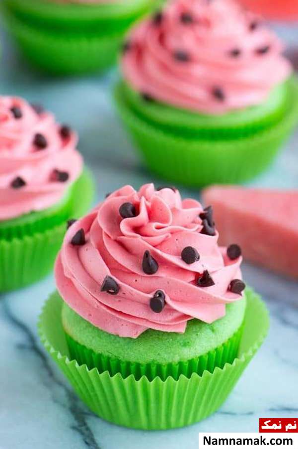 کاپ کیک هندوانه ای برای شب چله