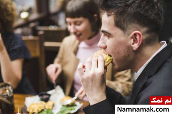 سریع خوردن آسیبات سریع غذاخوردن