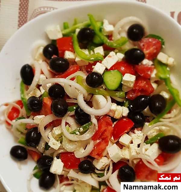 آموزش آشپزی سالاد یونانی