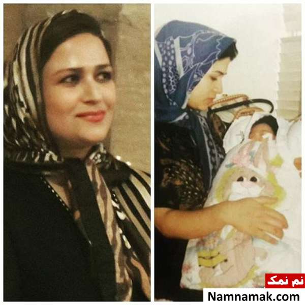 بیوگرافی فریبا باقری و همسرش مصطفی گلستانیان کودکی فریبا باقری در آغوش مادرش