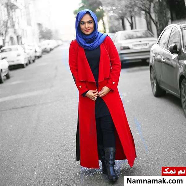 بیوگرافی فریبا باقری و همسرش مصطفی گلستانیان پالتو و چکمه های فریبا باقری