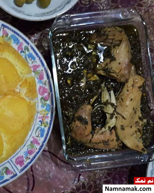 دستور تهیه سیر قلیه گیلانی با برگ سیر