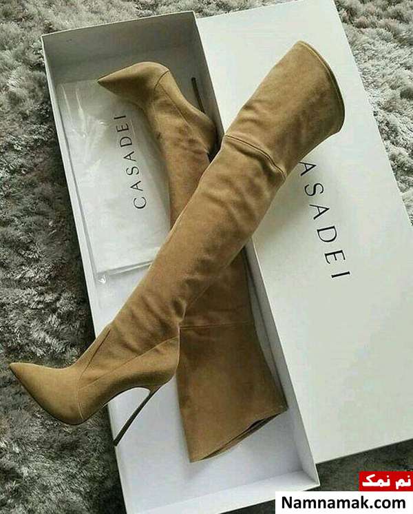 بوت بالای زانو پاشنه بلند
