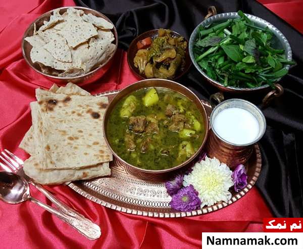 طرز تهیه آبگوشت بزباش سنتی همدان