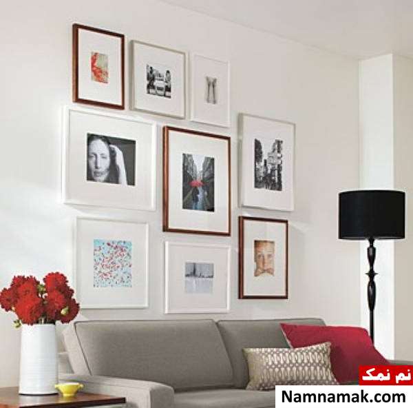 چیدن تابلو روی دیوار