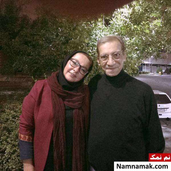 عکسی از حسین محب اهری و لاله صبوری