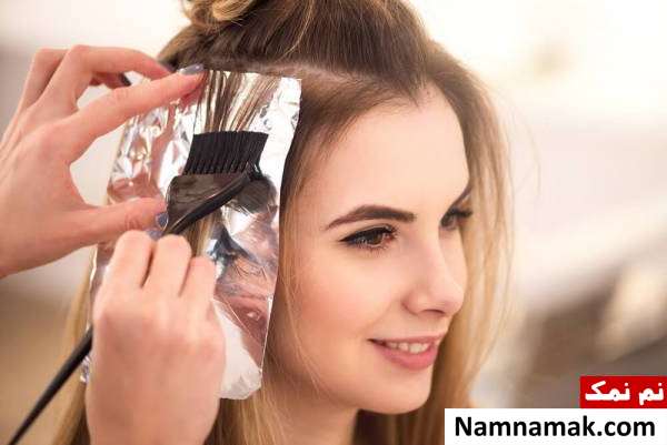مش مو با فویل آموزش مش کردن مو با فویل