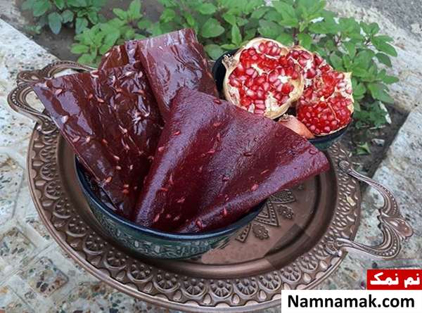 لواشک انار و به