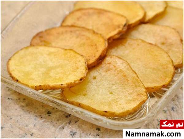 طرز تهیه چیپس خانگی به سه روش سرخ کردن ، فر و مایکرو