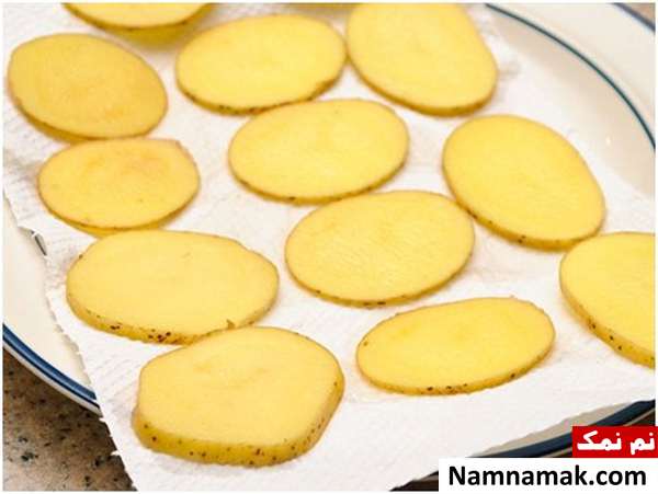 طرز تهیه چیپس خانگی به سه روش سرخ کردن ، فر و مایکرو