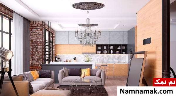 دیوار اتاق پذیرایی دیوار آجری اتاق پذیرایی
