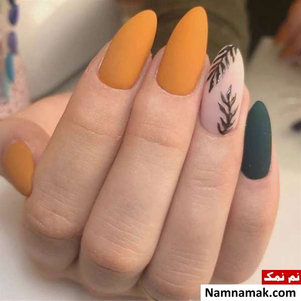 طراحی ناخن دخترانه خوش رنگ