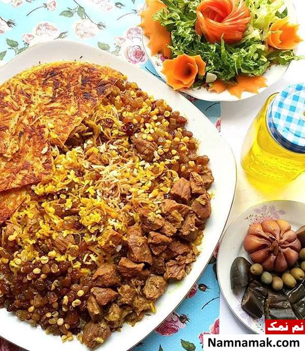 طرز تهیه مانی پلو با گوشت