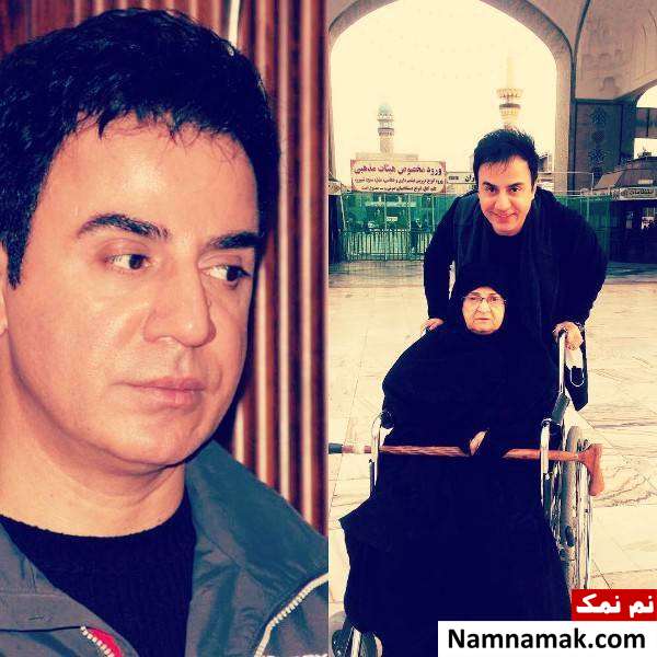 عمو پورنگ در کنار مادرش عمو پورنگ در کنار مادرش