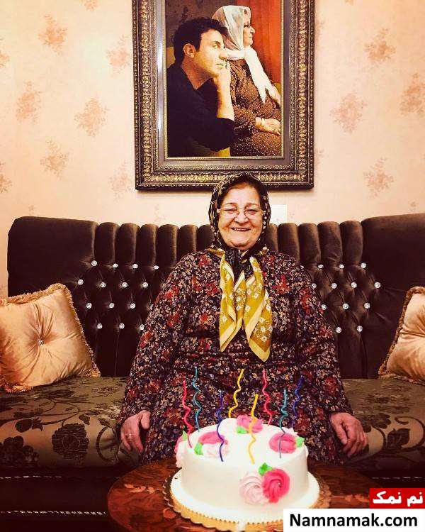 مادر عمو پورنگ عکسی از جشن تولد مادر عمو پورنگ
