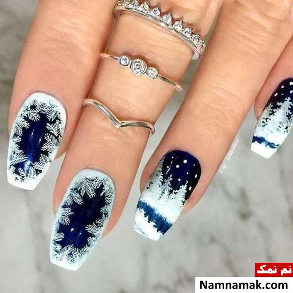 طراحی ناخن طراحی ناخن زمستانی شیک