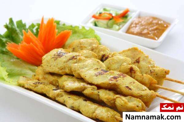 کباب ساتای مرغ