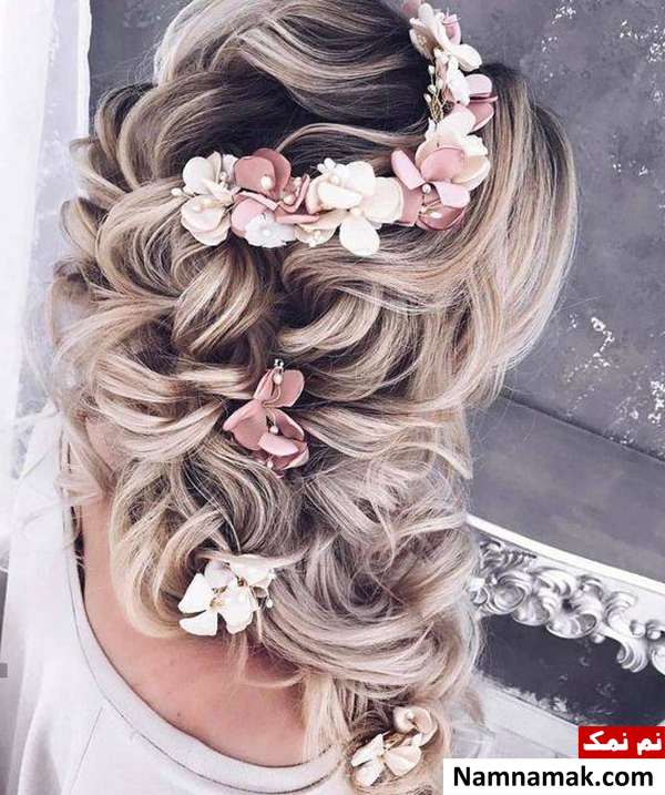 مدل شینیون نیمه باز دخترانه مدل شینیون خطی