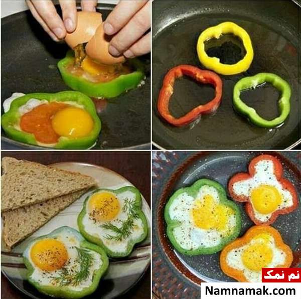 تزیین رمانتیک سفره صبحانه دونفره