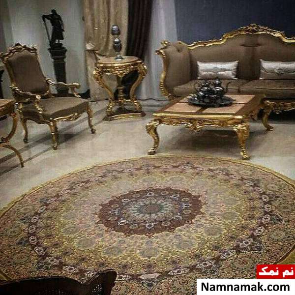 فرش گرد شیک برای پذیرایی