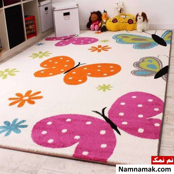 فرش اتاق نوزاد مدل فرش اتاق نوزاد دختر