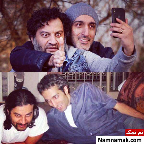  امیرمهدی ژوله و مهراب قاسم خانی در چالش عکس 10 سال قبل