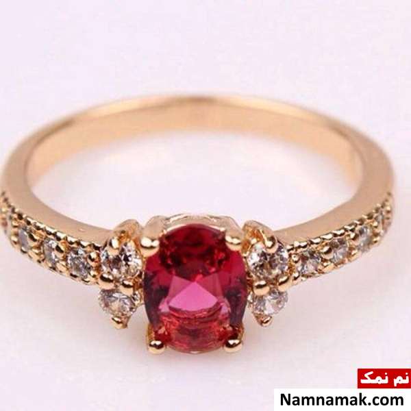 انگشتر یاقوت سرخ زنانه طلا