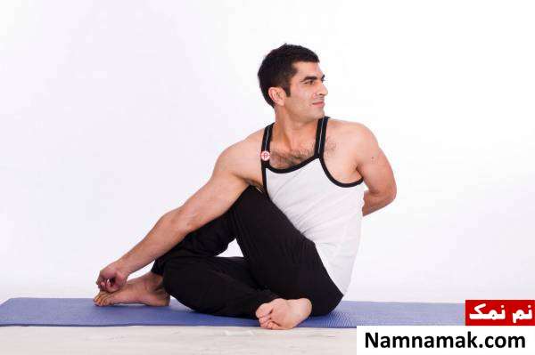 پیچ و تاب Matsyasana پیچ و تاب Matsyasana برای درمان یبوست