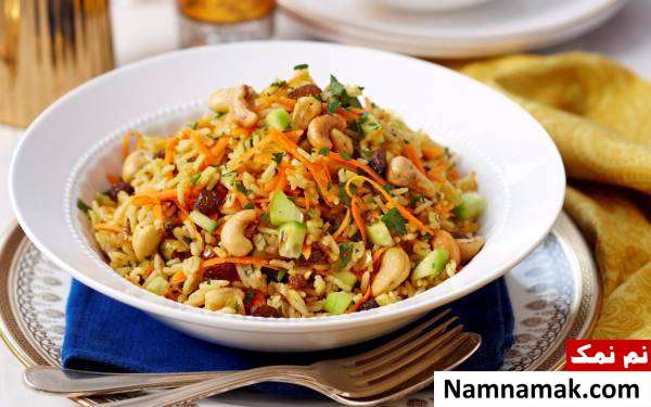 طرز تهیه سالاد برنج هندی