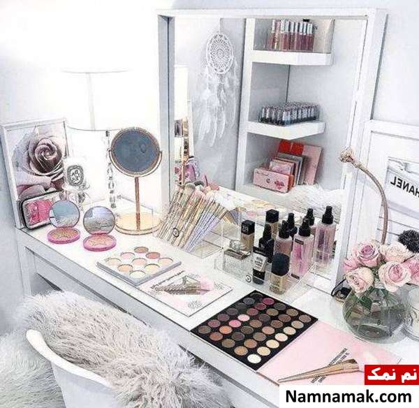 چیدمان شیک میز آرایش