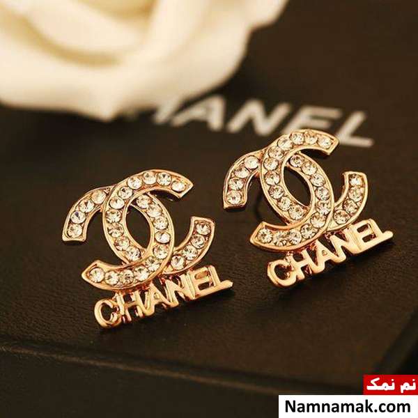 مدل گوشواره برند شانل