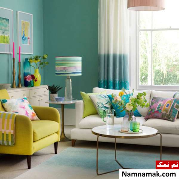 رنگ دیوار پذیرایی