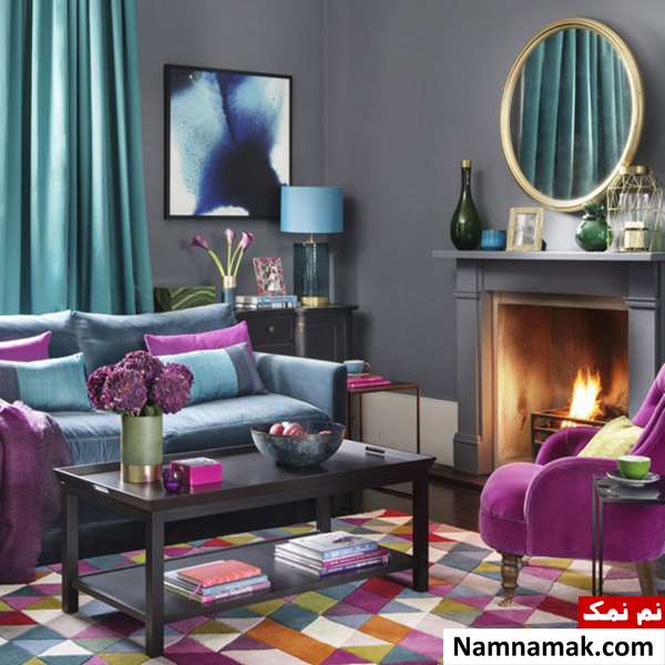 رنگ دیوار پذیرایی