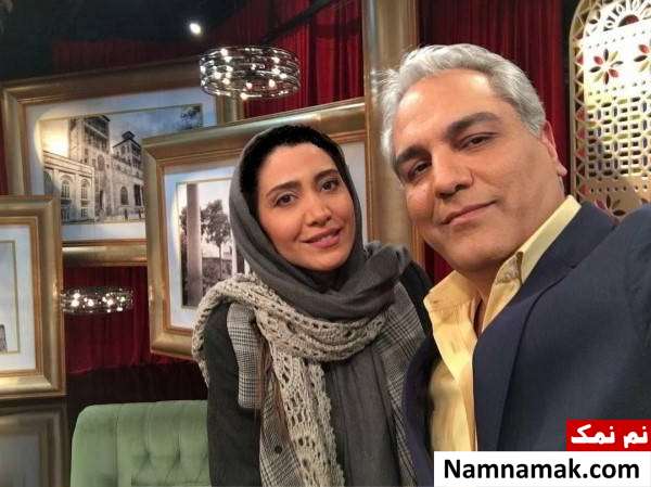 نیکی مظفری و پدرش مجید مظفری در دورهمی نیکی مظفری و پدرش مجید مظفری در دورهمی