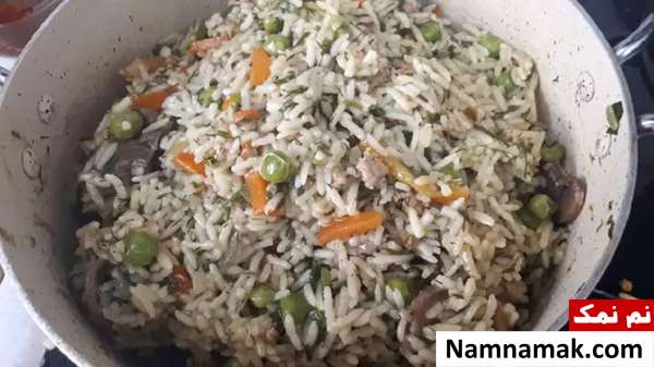 دمپختک با نخود فرنگی