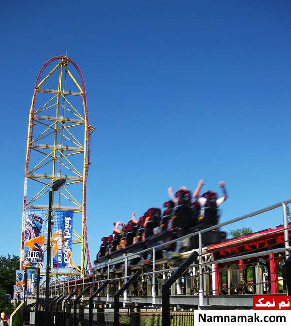 لیست وحشتناک ترین وسایل شهربازی دنیا تاپ تریل درگستر (Top Thrill Dragster) در اوهایو