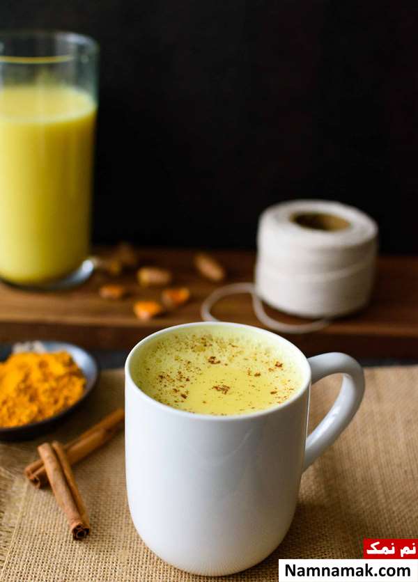 طرز تهیه شیر و زردچوبه برای لاغری