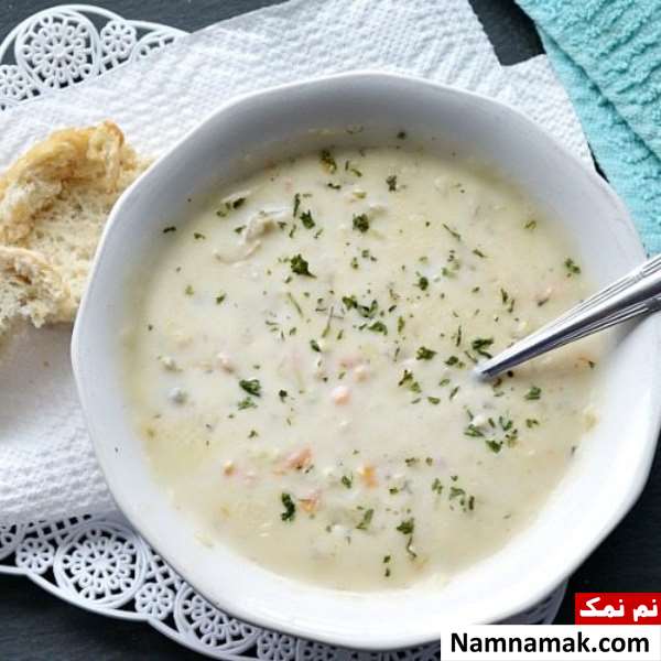 سوپ شیر با برنج