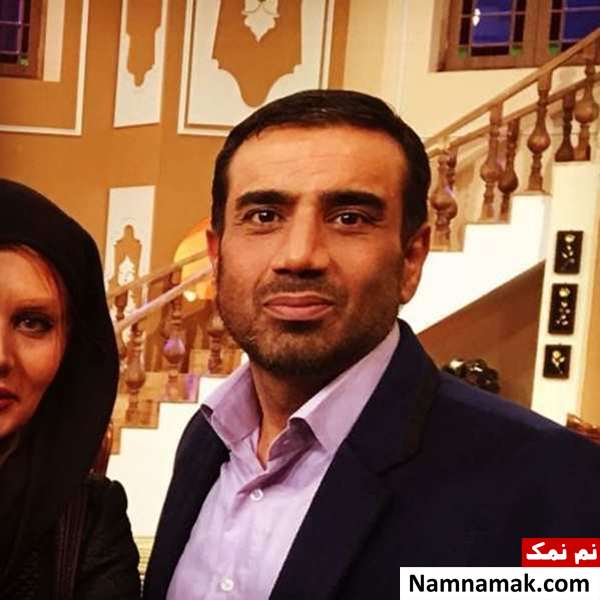 نصرالله رادش و همسرش در دورهمی