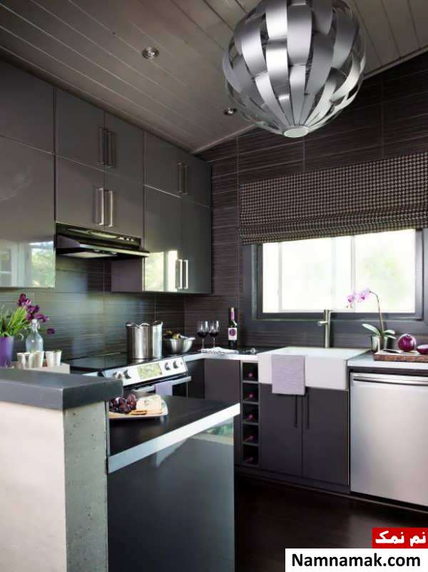 کابینت ام دی اف آشپزخانه کوچک آپارتمانی