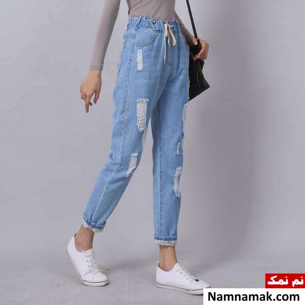 شلوار لی زاپ دار دخترانه شلوار لی زاپ دار