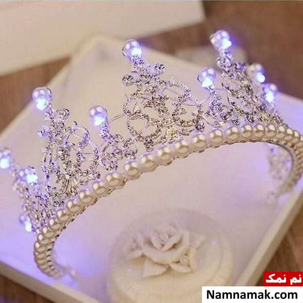 تاج عروس مرواریدی مدل تاج عروس مرواریدی