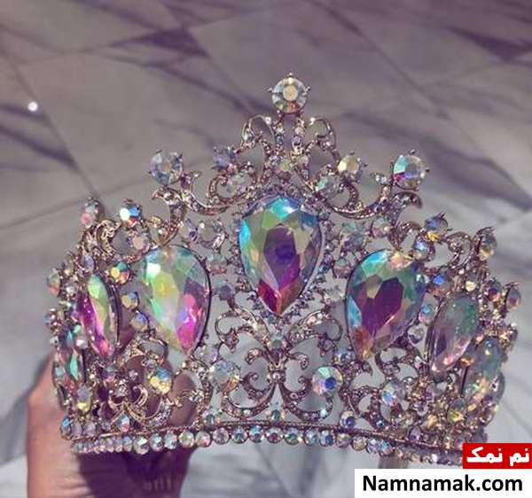 تاج عروس تاج عروس نگین دار جدید